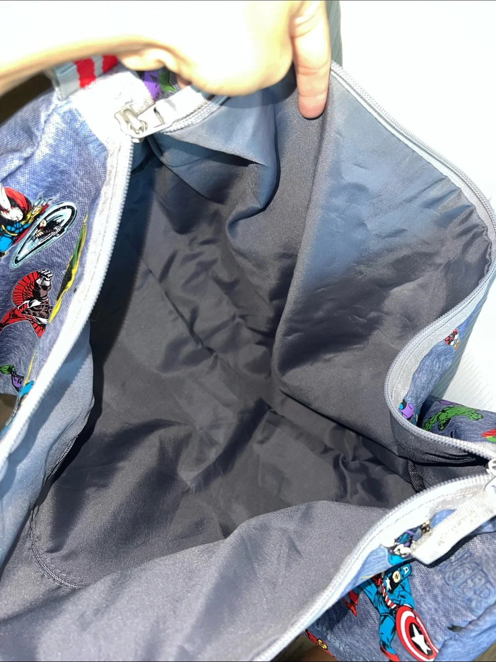 Pottery Barn Kids Avengers duffle bag